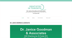 Desktop Screenshot of dentistryintoronto.com